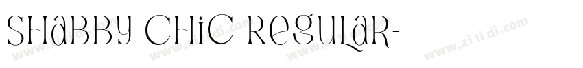 Shabby Chic Regular字体转换